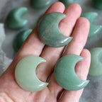 Green Aventurine Crystal Moon