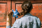 Light Blue Gingham Scrunchie