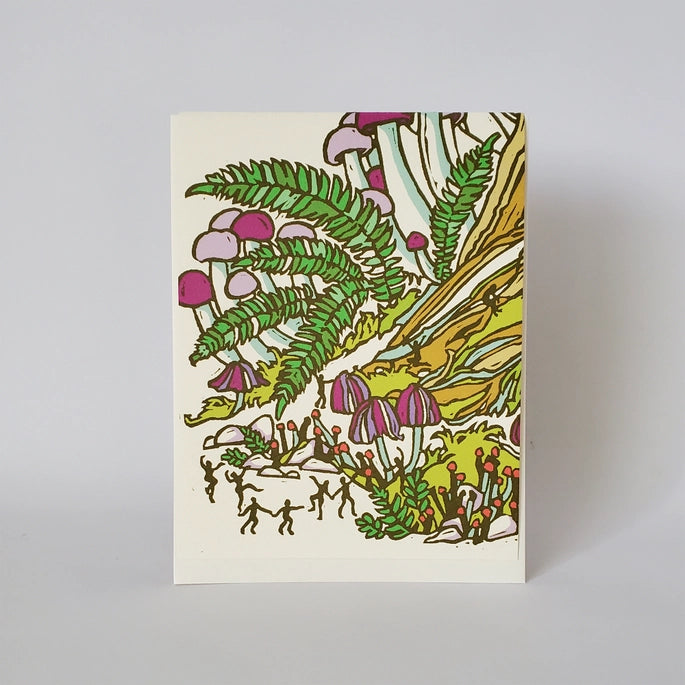 Mushroom Forest Greeting Card