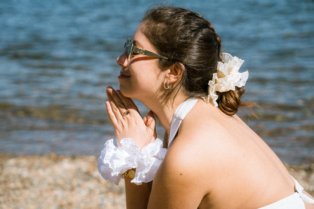 Blue Rumba Scrunchie