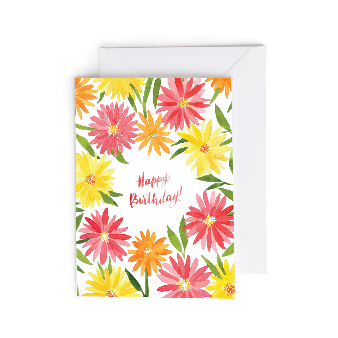 Daisy Happy Birthday Greeting Card