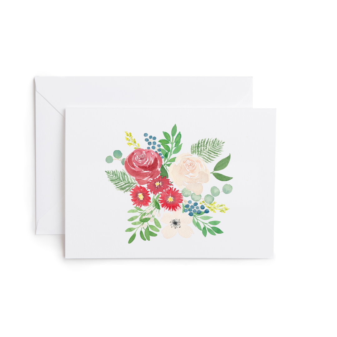 Holiday Bouquet Greeting Card
