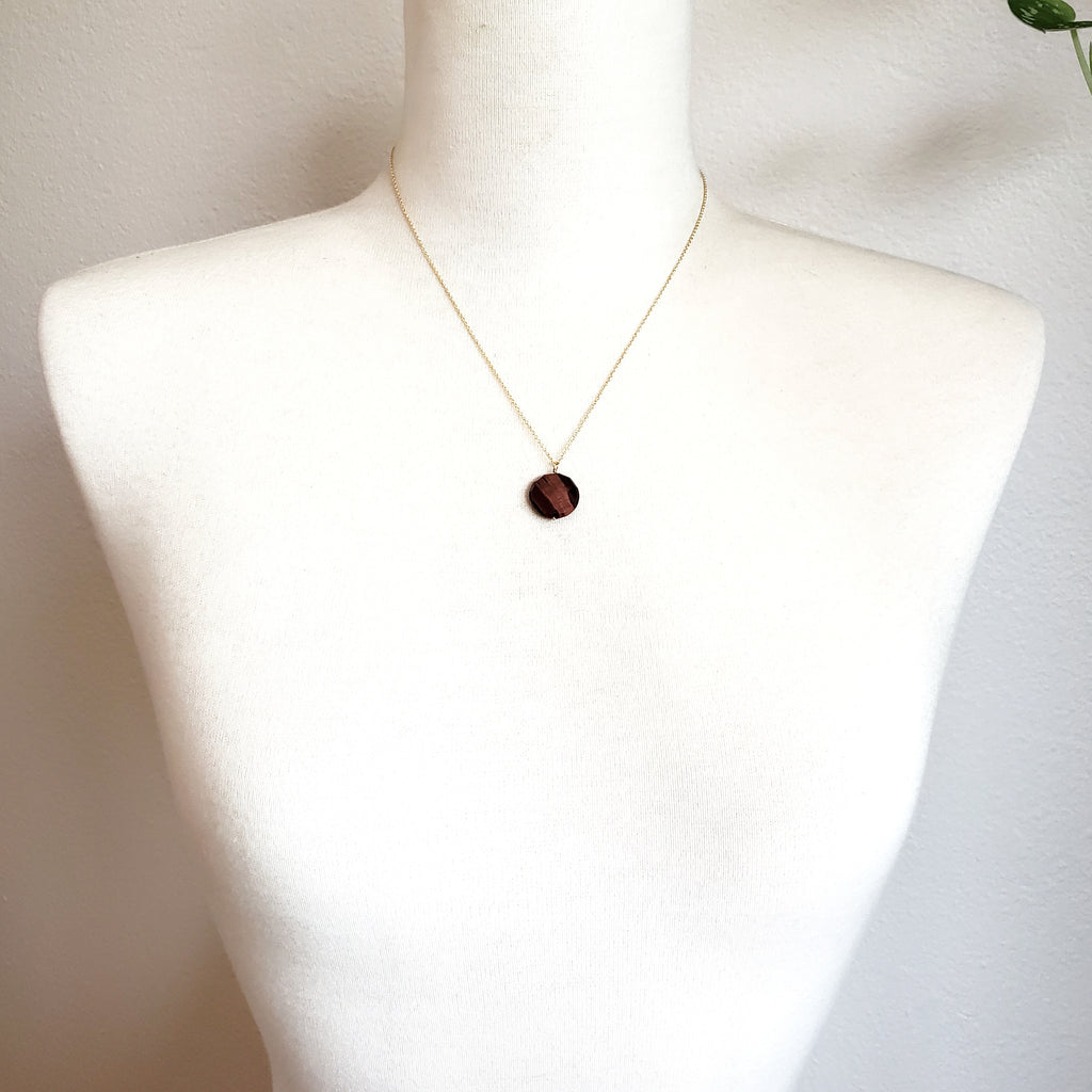 Red Tiger Eye Simple Necklace