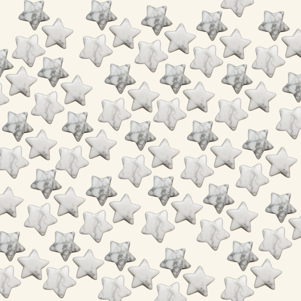 Howlite Crystal Star