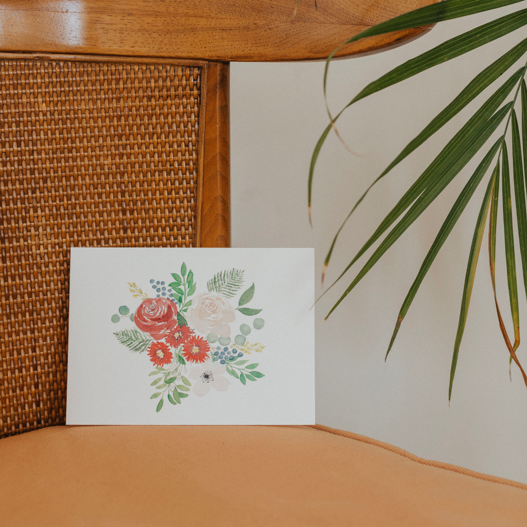 Holiday Bouquet Greeting Card