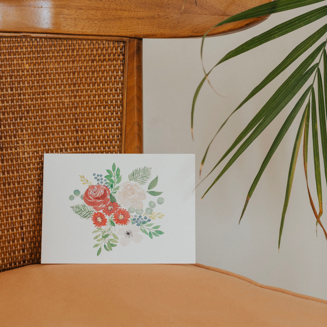 Holiday Bouquet Greeting Card