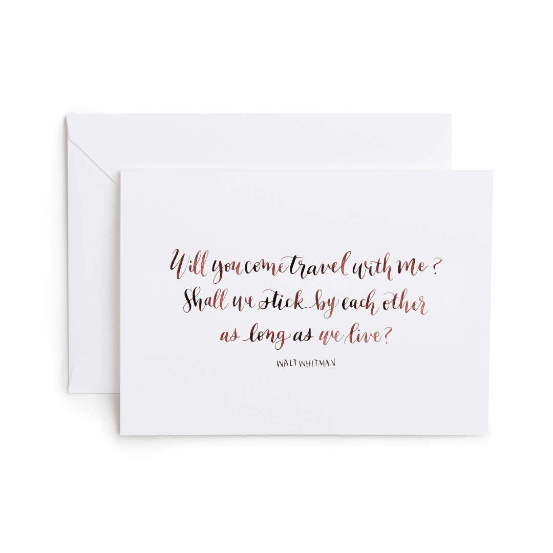 Travel With Me Greeting Card
