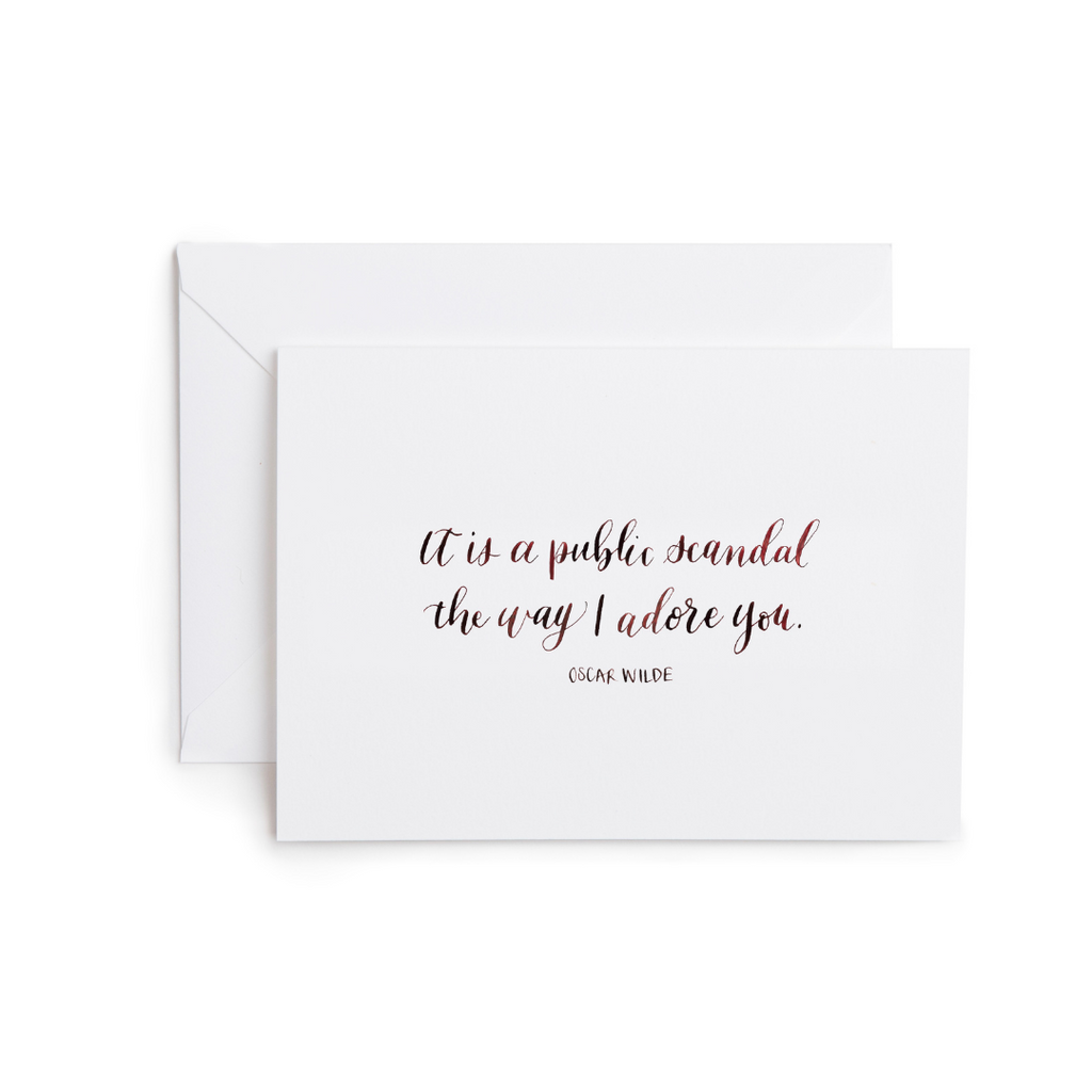 Public Scandal Greeting Card