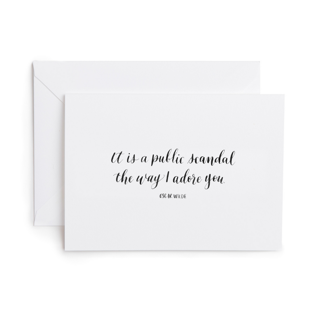 Public Scandal Greeting Card