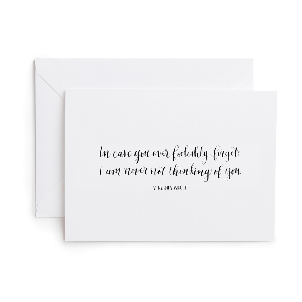 Foolishly Forget Greeting Card