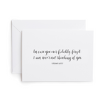 Foolishly Forget Greeting Card