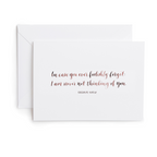 Foolishly Forget Greeting Card