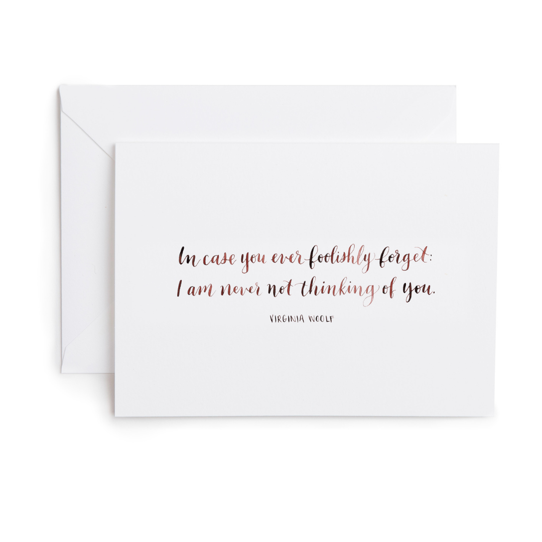 Foolishly Forget Greeting Card