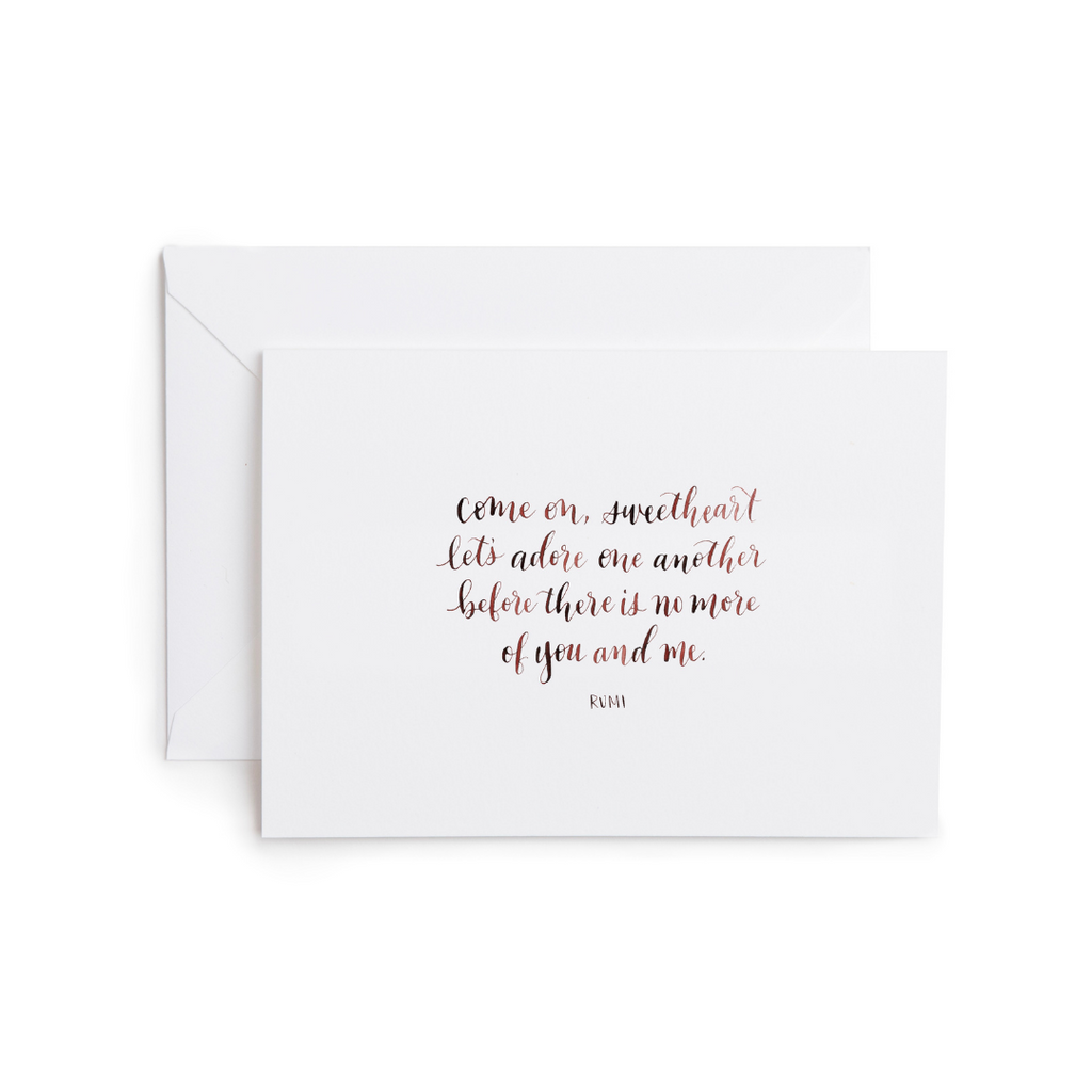 Come on Sweetheart Greeting Card