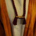 Fold Necklace - Maroon