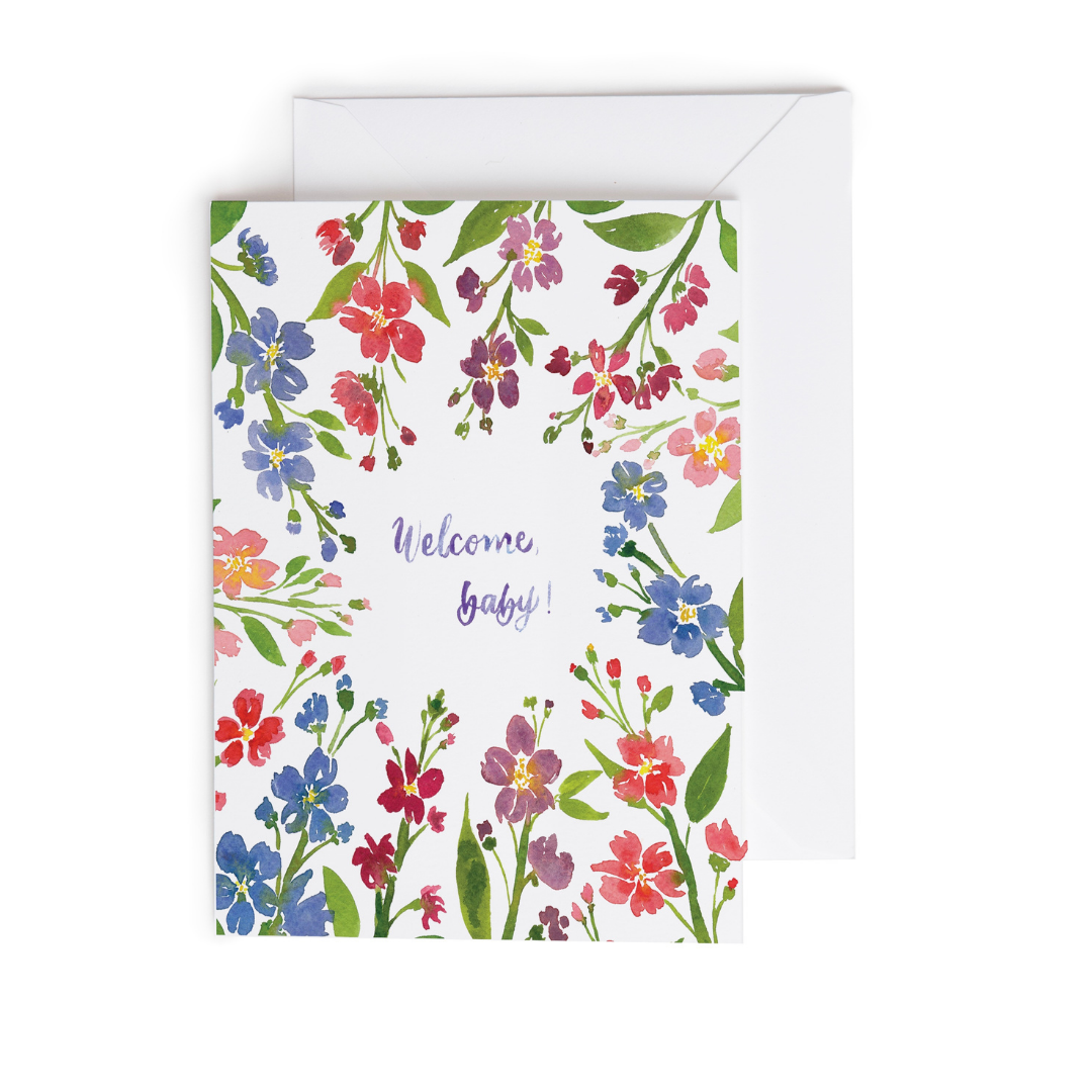Stock Welcome Baby Greeting Card