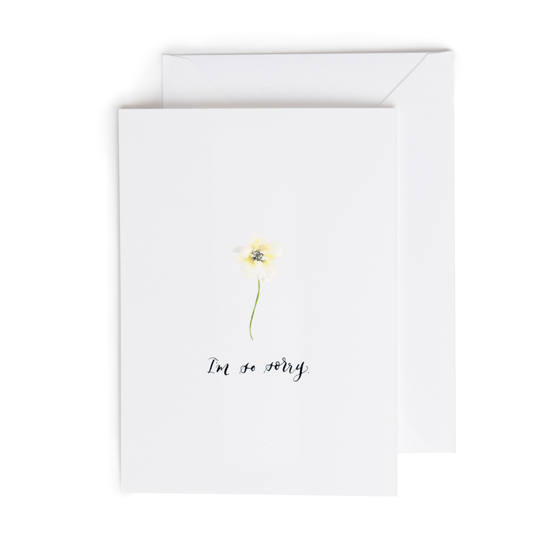 Sympathy Flower Greeting Card (A2)