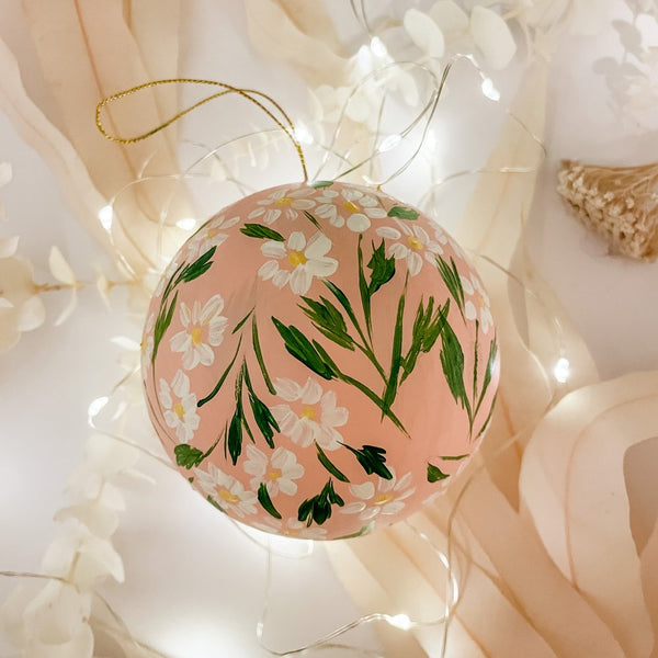 Chamomile Hand-Painted Ornament