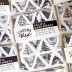 PNW Kitchen Towel, b&w