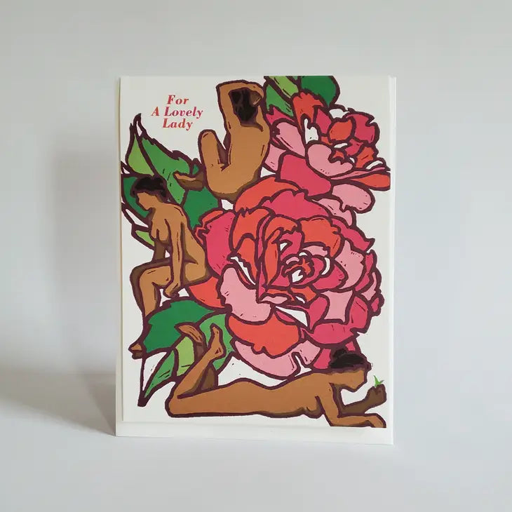 For a Lovely Lady Greeting Card