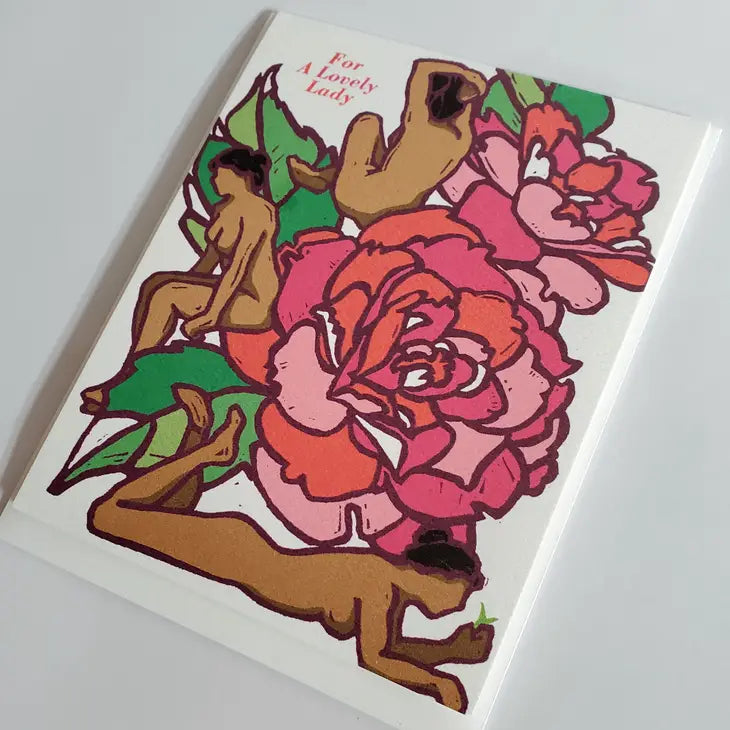 For a Lovely Lady Greeting Card