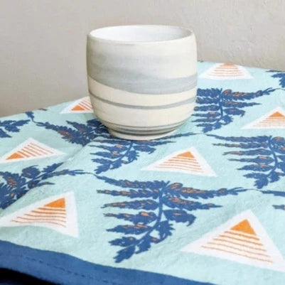 Geometric Ferns Kitchen Towel