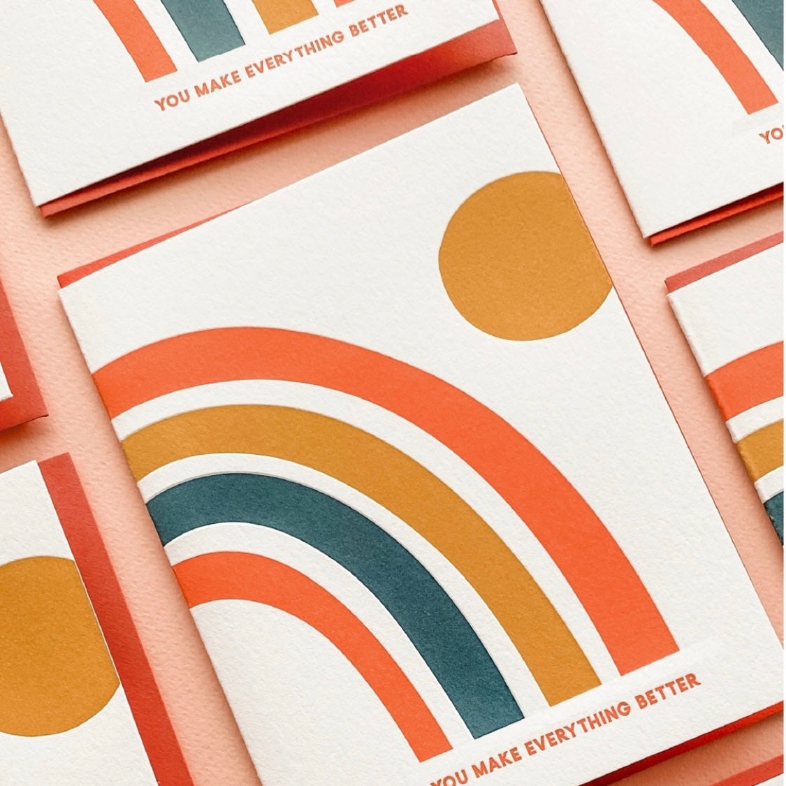 Rainbow Everything Better Greeting Card