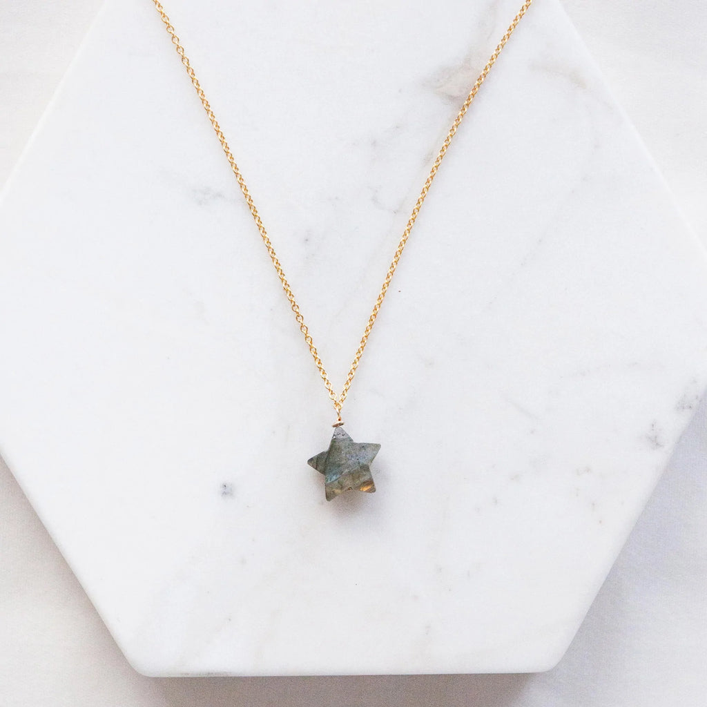 Labradorite Star Necklace