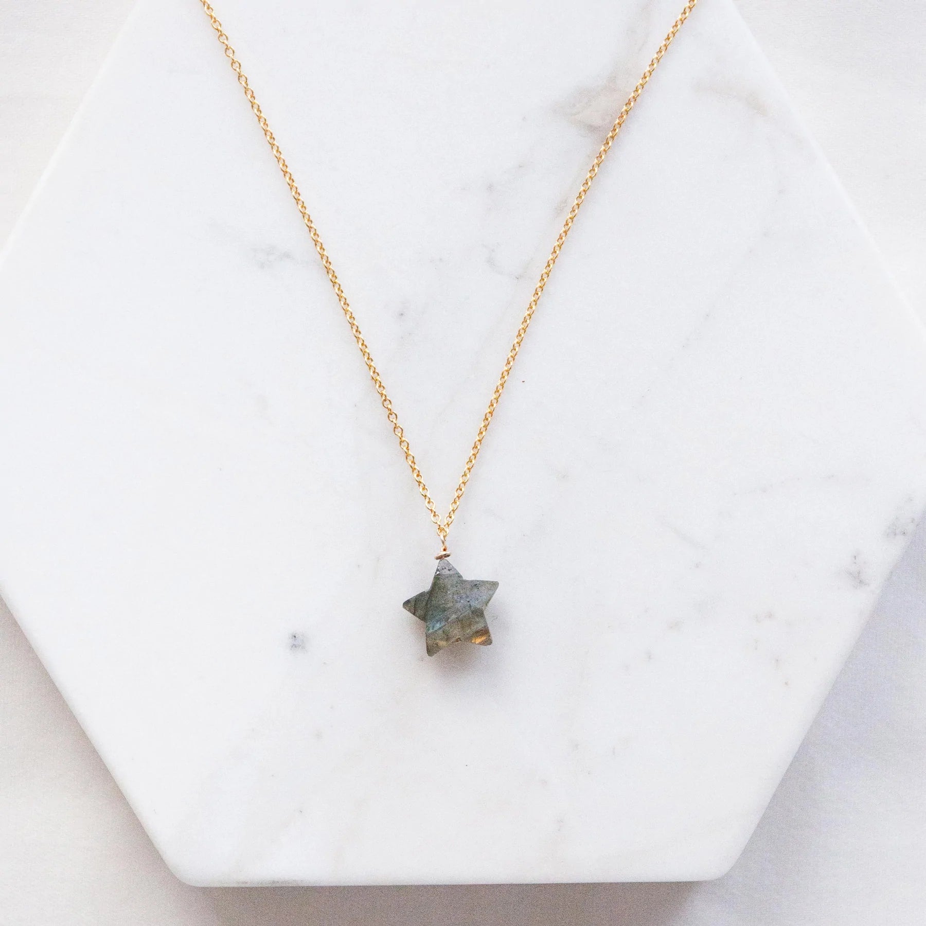 Labradorite Star Necklace