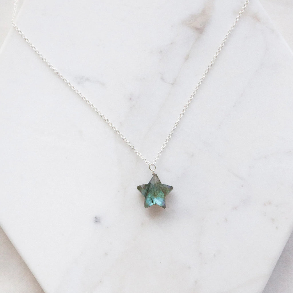 Labradorite Star Necklace