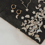 Moonstone Celestial Huggie Hoops