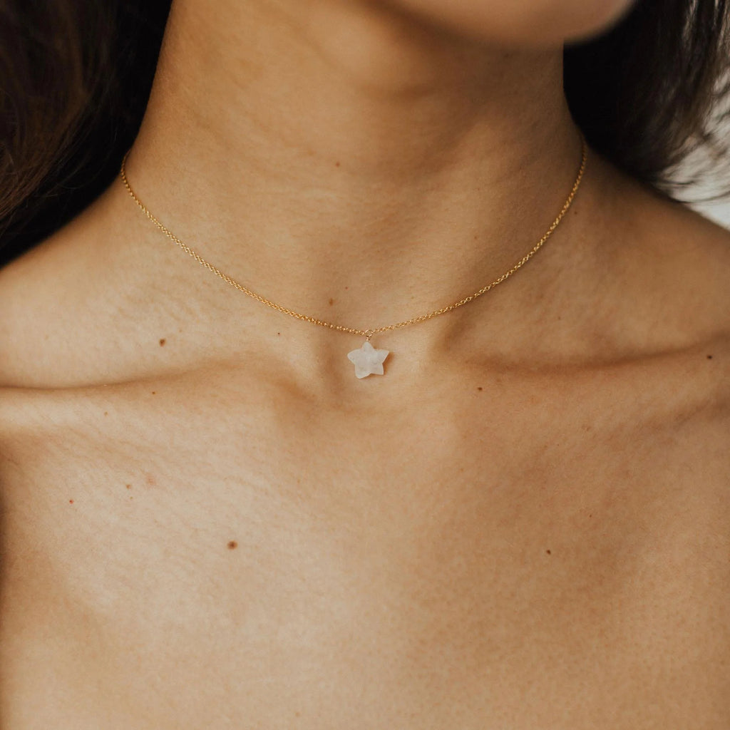 Moonstone Star Necklace