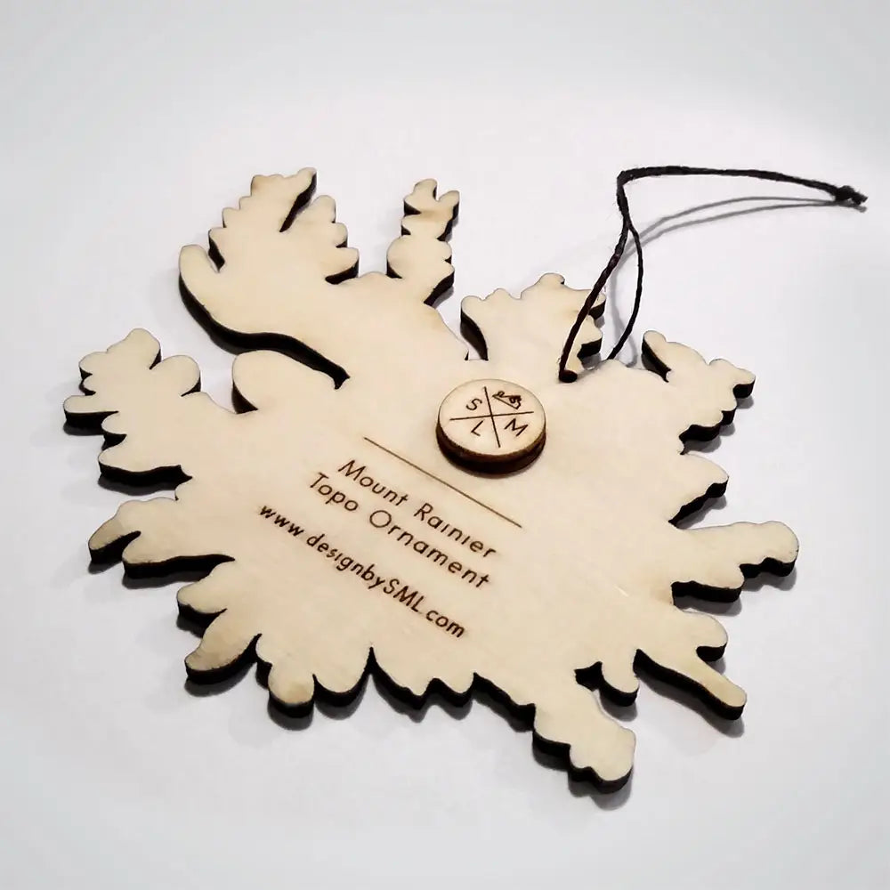 Mt Rainier Topography Ornament