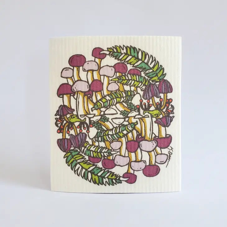 Swedish Dish Cloth: Mushroom