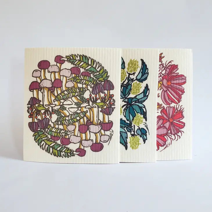 Swedish Dish Cloth: Mushroom