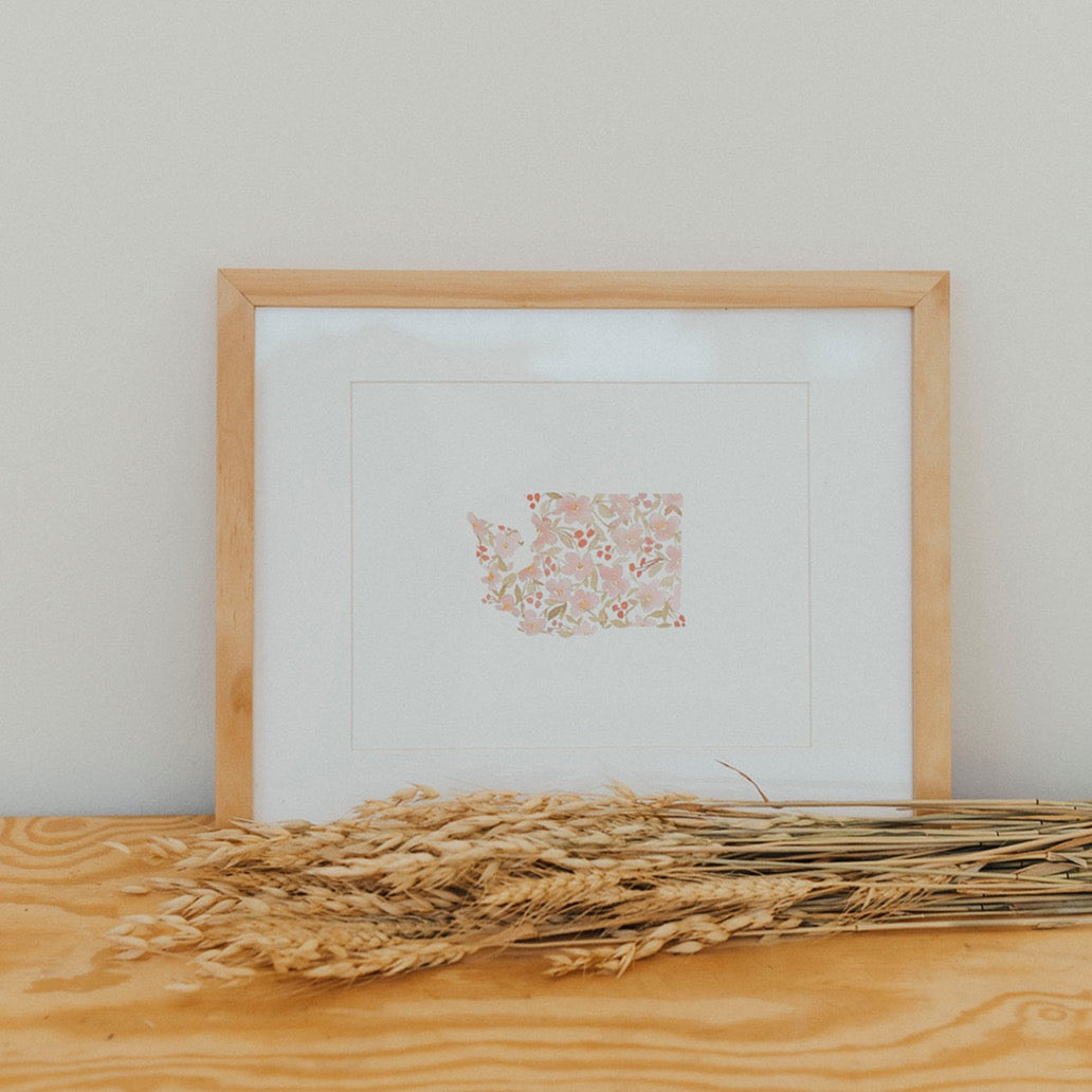 WA Apple Blossoms Art Print