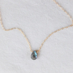 Labradorite Drop Necklace