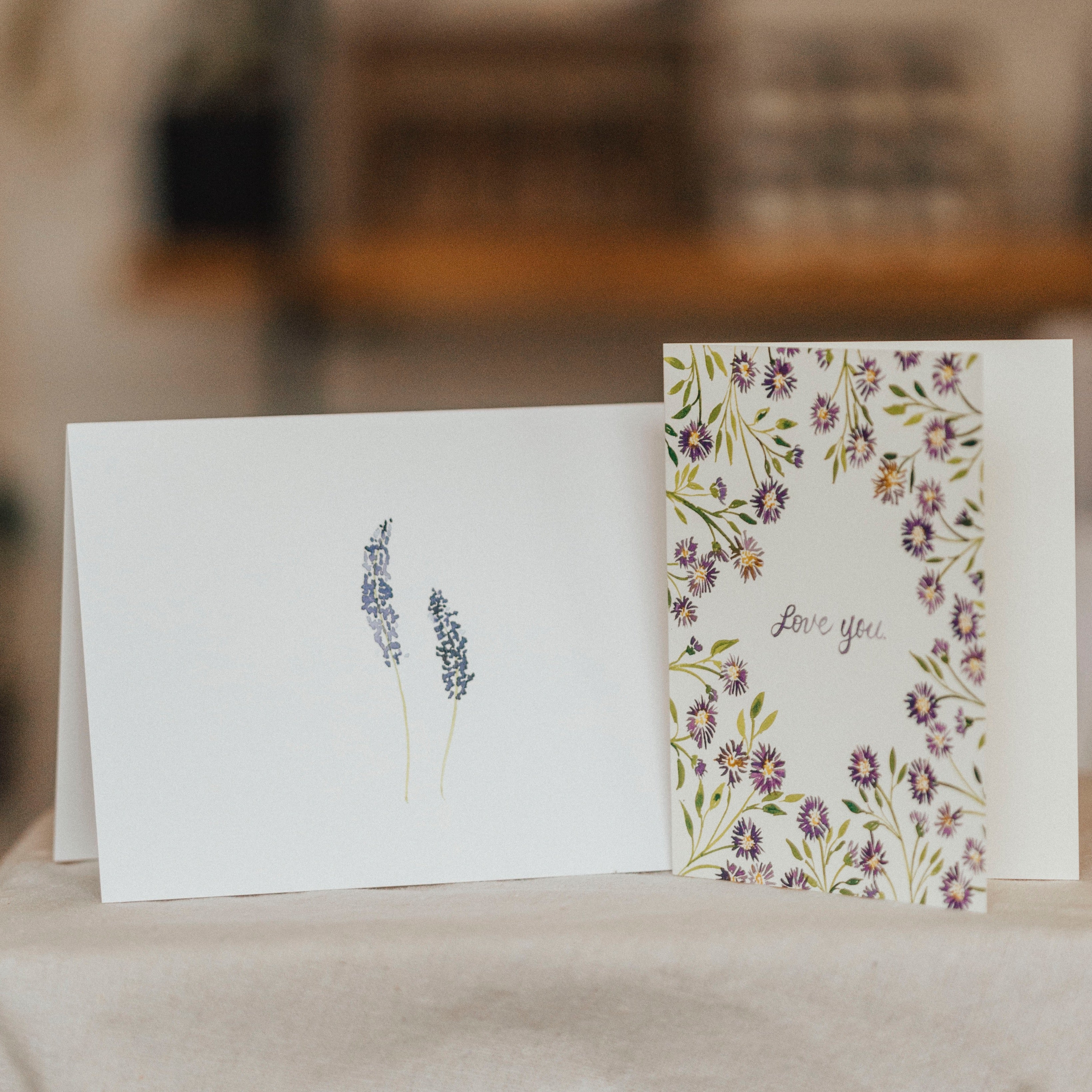 Aster Love You Greeting Card