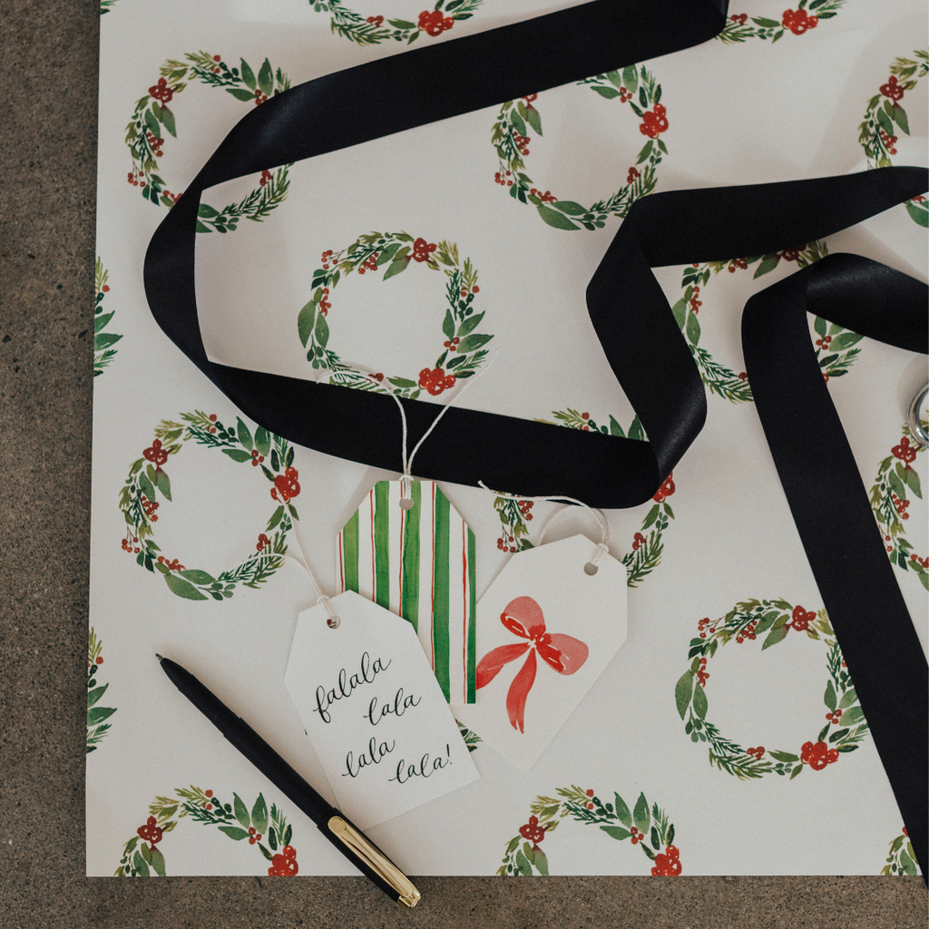 Wreaths Wrapping Paper