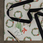 Wreaths Wrapping Paper