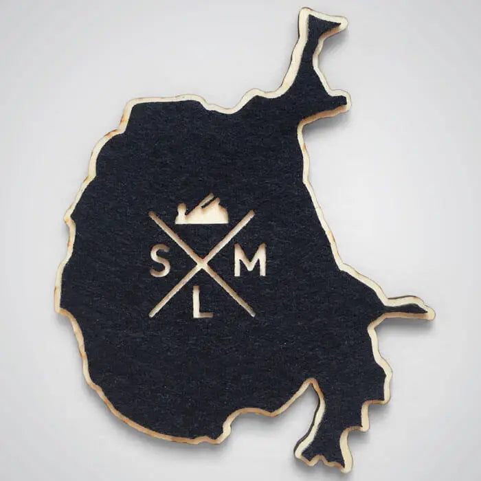 WA Volcanoes Topography Coasters - Set of 4