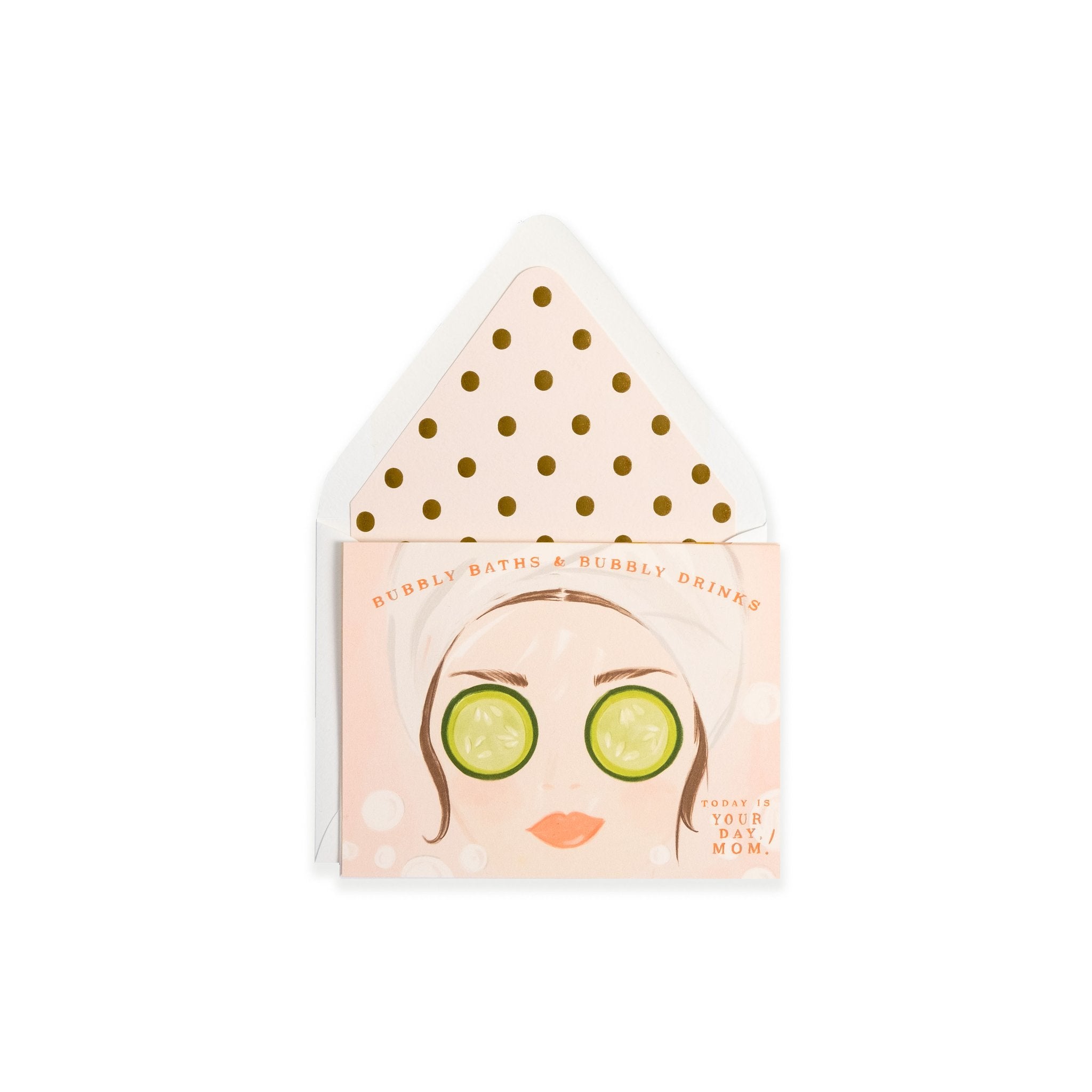 Bubbly Baths Mom Greeting Card