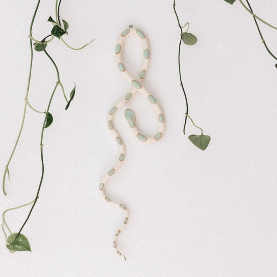 Large Ceramic Wall Snake