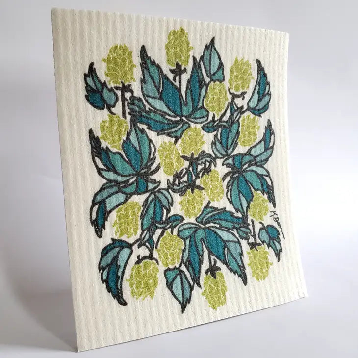 Swedish Dish Cloth: Hops