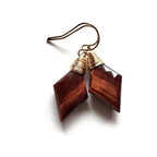 Red Tiger Eye Simple Earrings