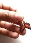 Red Tiger Eye Simple Earrings