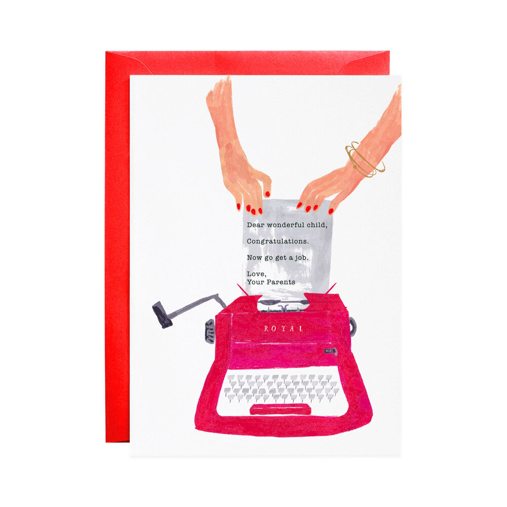 Get a Job Greeting Card