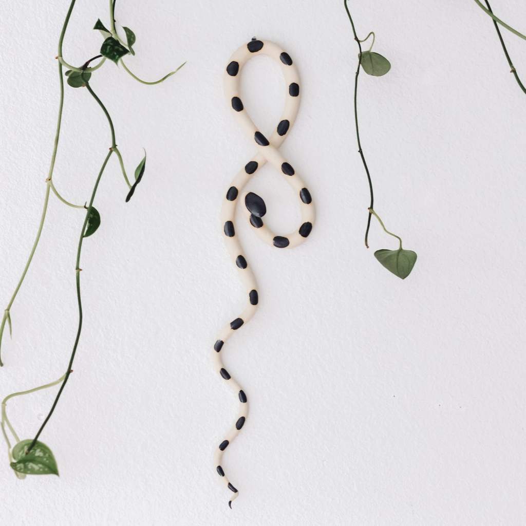 Large Ceramic Wall Snake