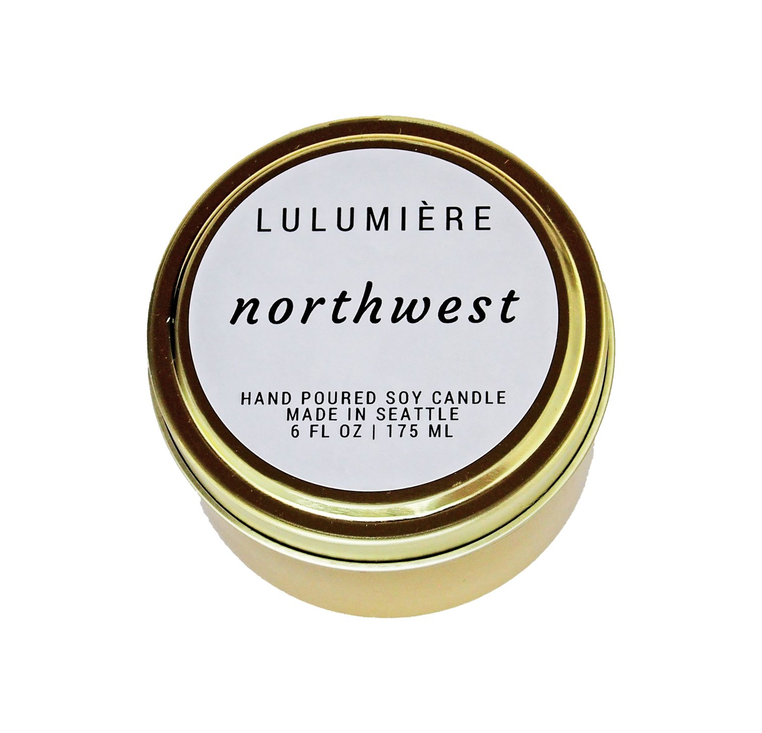 Northwest Gold Tin Candle