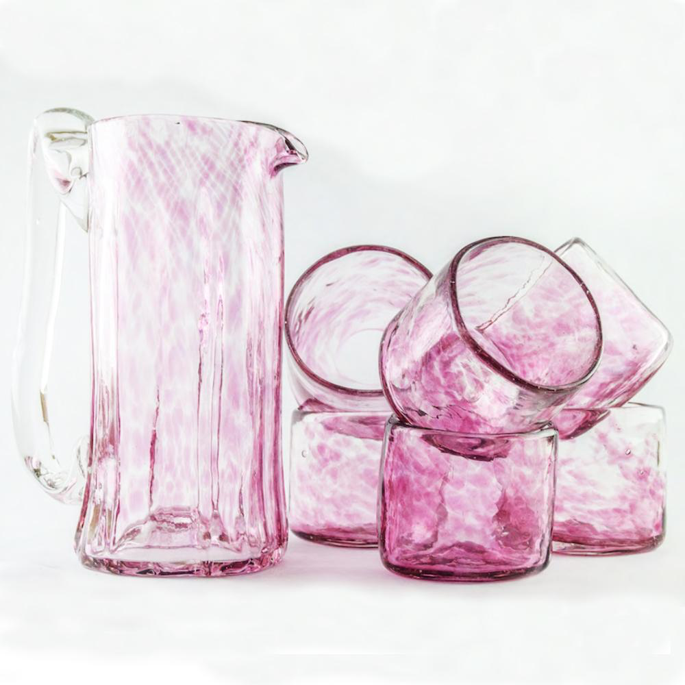Handblown Tall Pitcher